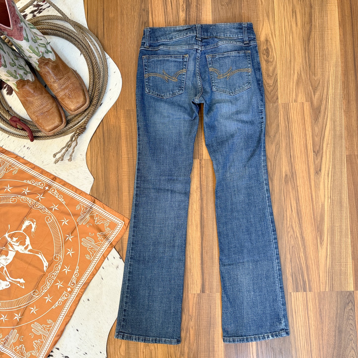 Wrangler Mid Rise Bootcut Women's Riding Stretch Jeans (5)