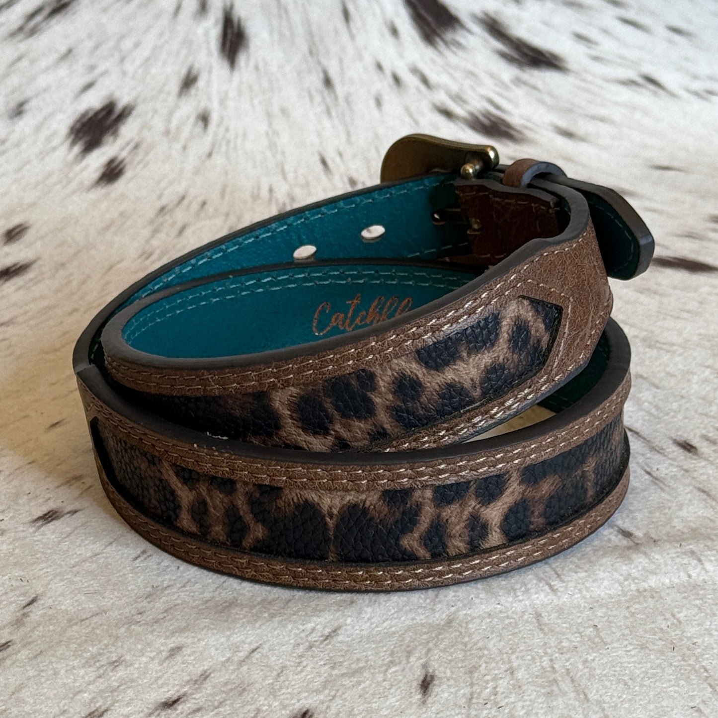 NEW Girl's Tapered Leopard Western Belt (Medium)