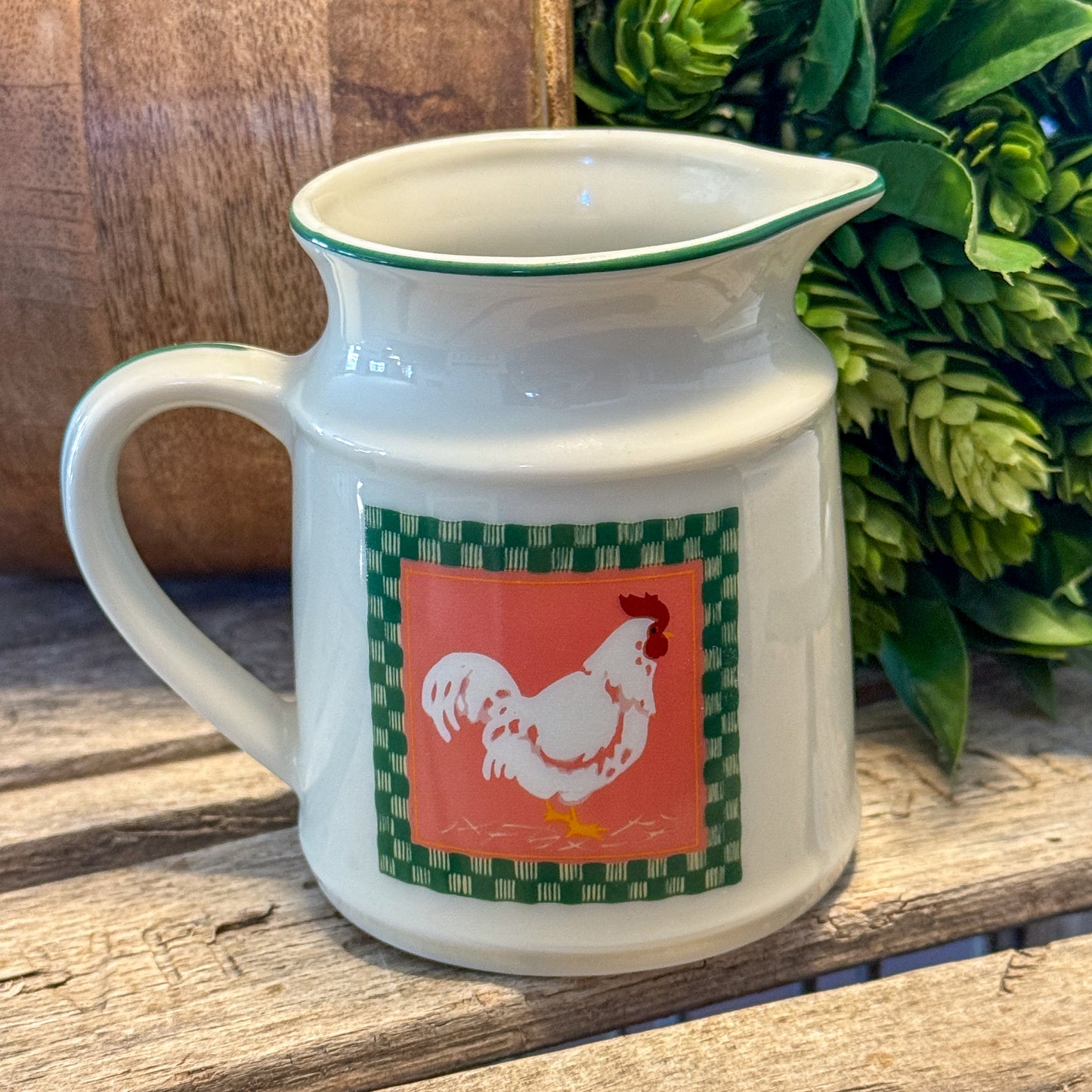 Crowning Touch Vintage Rooster Ceramic Set