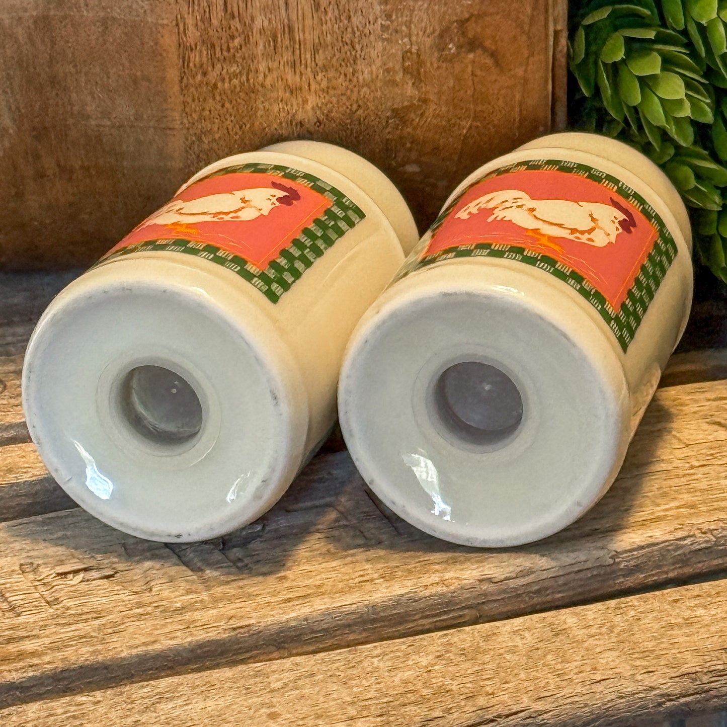 Crowning Touch Vintage Rooster Ceramic Set