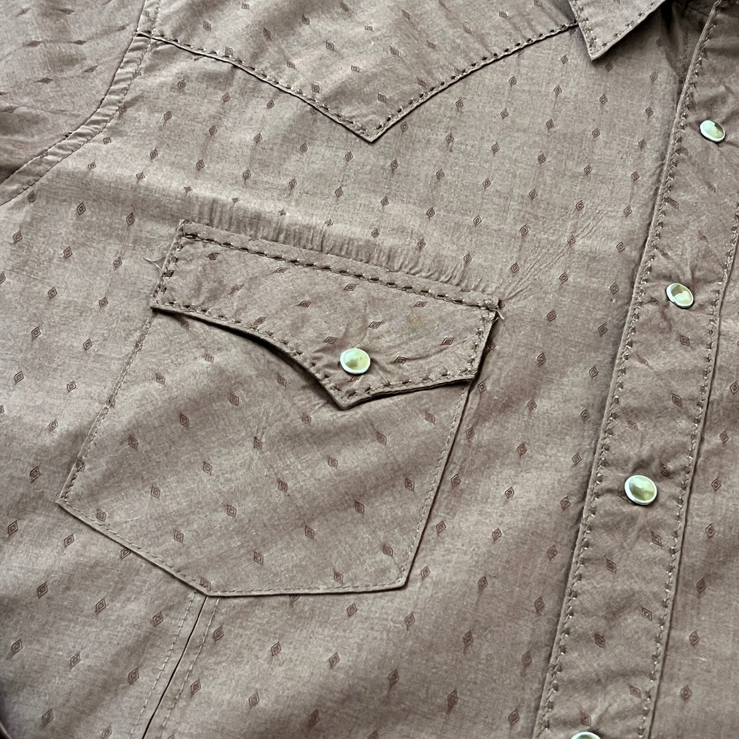 Wrangler Vintage Pearl Snap Diamond Men's Western Shirt