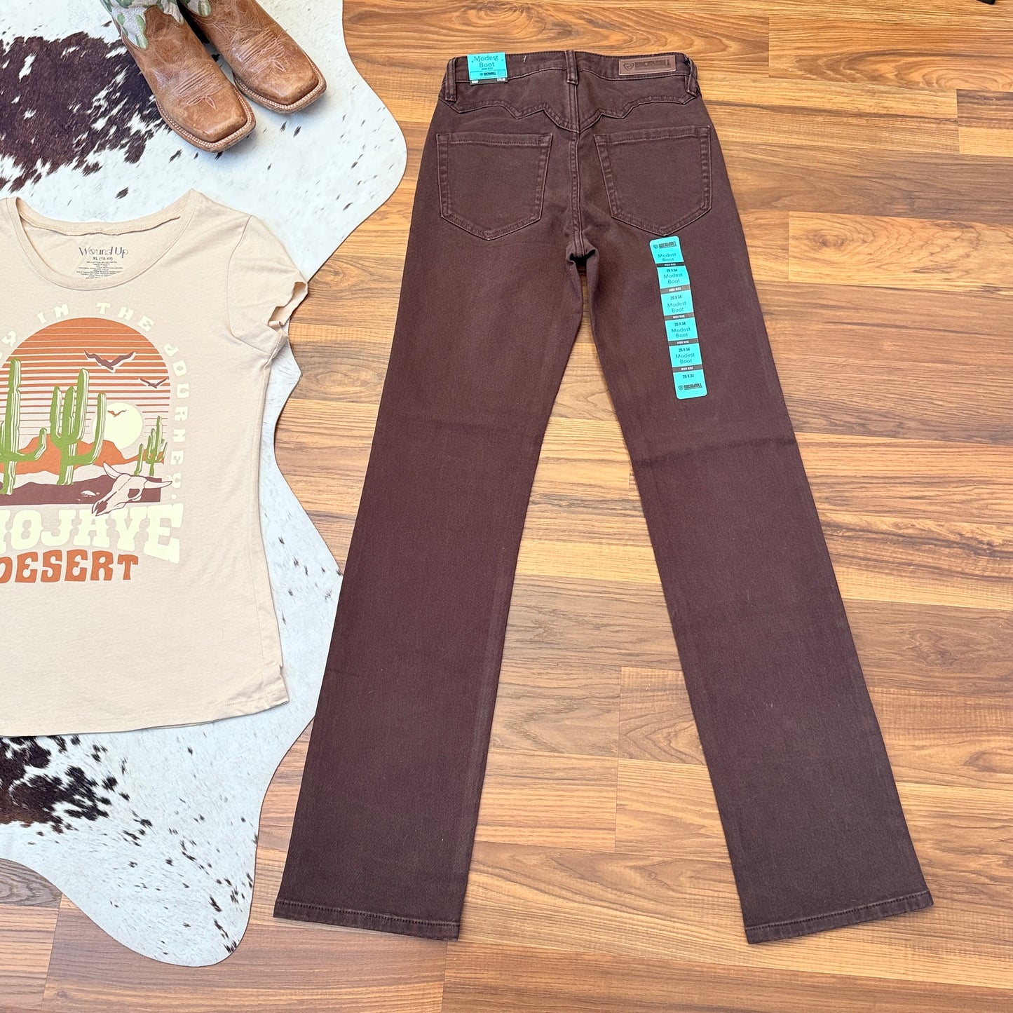 NEW Rock & Roll Denim High Rise Modest Bootcut Jeans (26x34)
