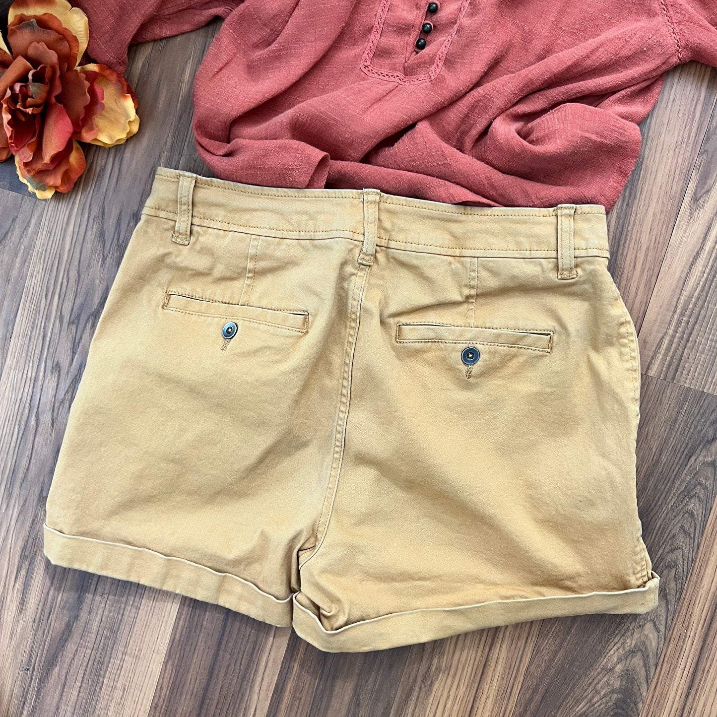 High Rise Chino Shorts (10)