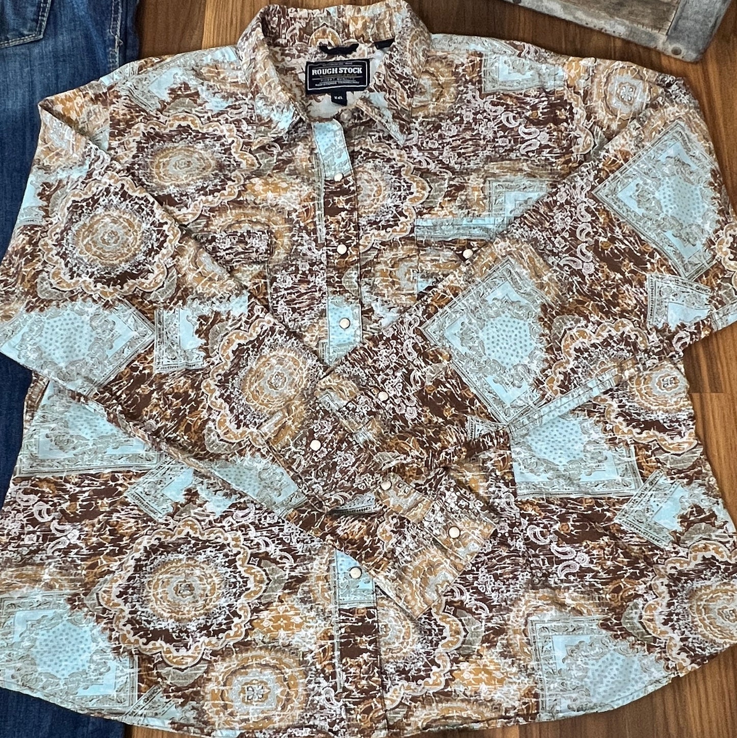 Panhandle Slim Rough Stock Pearl Snap Shirt (Women’s 2X)