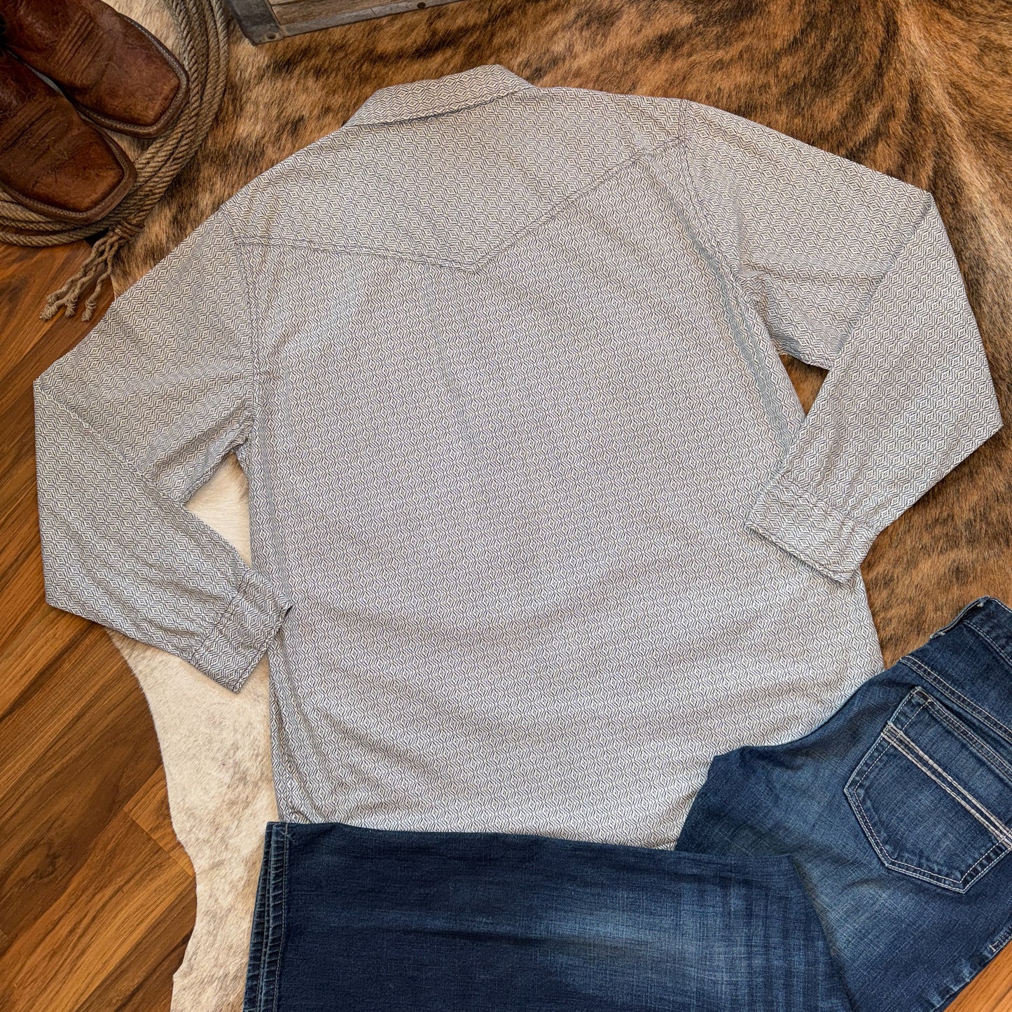 Cody James Pearl Snap Heavyweight Cotton Men's Western Shirt