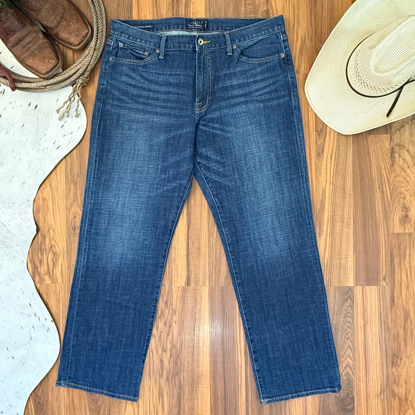 Lucky Brand 361 Vintage Straight Leg Men's Jeans (38 x 32)