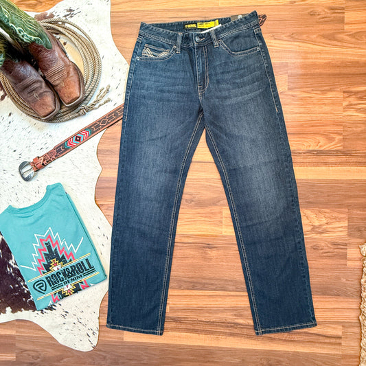 NEW Rock & Roll Denim Men's Cannon Loose Fit Bootcut Jeans (32x34)