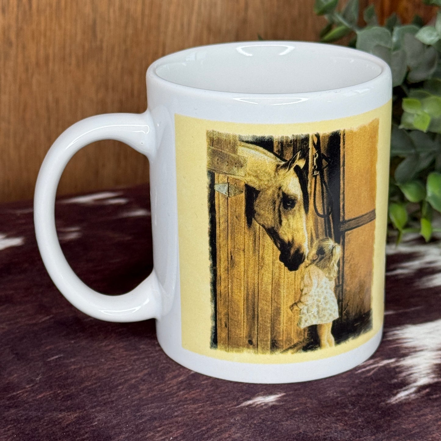 Leanin’ Tree “A Little Sugar Goes a Long Way!” Ceramic Mug Artwork by Lesley Harrison