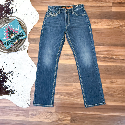 NEW Rock & Roll Denim Double Barrel Relaxed Stackable Bootcut Jeans (32x34)