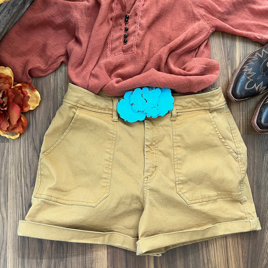 High Rise Chino Shorts (10)