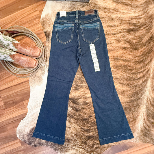 NEW Rock & Roll Denim High Rise Two-Tone Pocket Trousers (26x34)